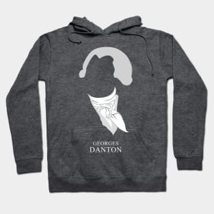 Georges Danton - Minimalist Portrait Hoodie